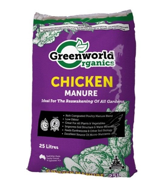 Fertiliser Chicken Manure 25lt Bag