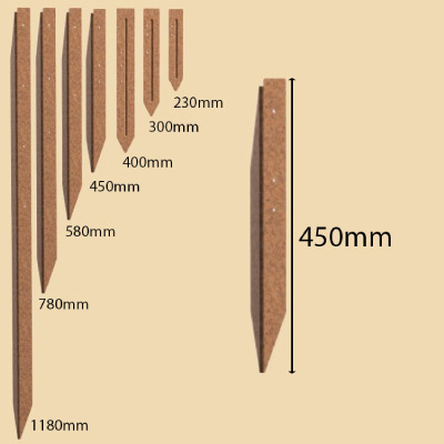Shapescaper Edging Stake 450mm Redcor (Rust)
