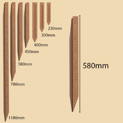 Shapescaper Edging Stake 580mm Redcor (Rust)