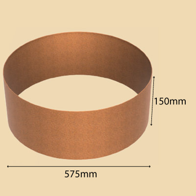 Shapescaper Garden Edging Ring 150x575mm Redcor (Rust)